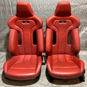 2015-2020 F82 BMW M4 Coupe Competition Package Sakhir Orange Merino Leather Front Seats / Heated / F8M05