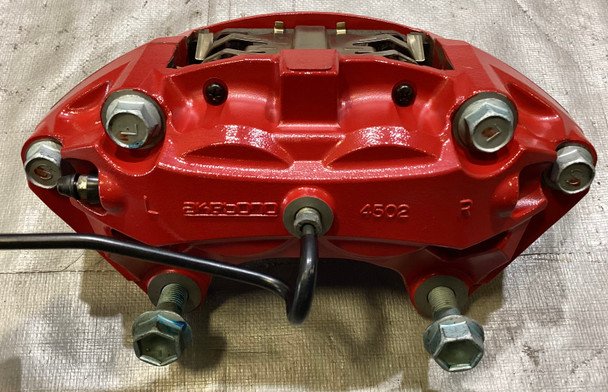 2023-2025 Nissan Z Performance Akebono Brake Calipers w/ Rotors / Red / Set of 4 / 6k NZ001 - Image 4