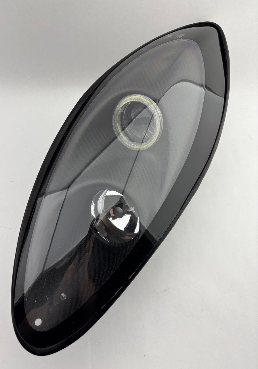 2005-2006 Lotus Elise Exige Modified Headlights w/ Projectors / LED Halo DRL / Carbon Fiber Housing / LEL02 - Image 2