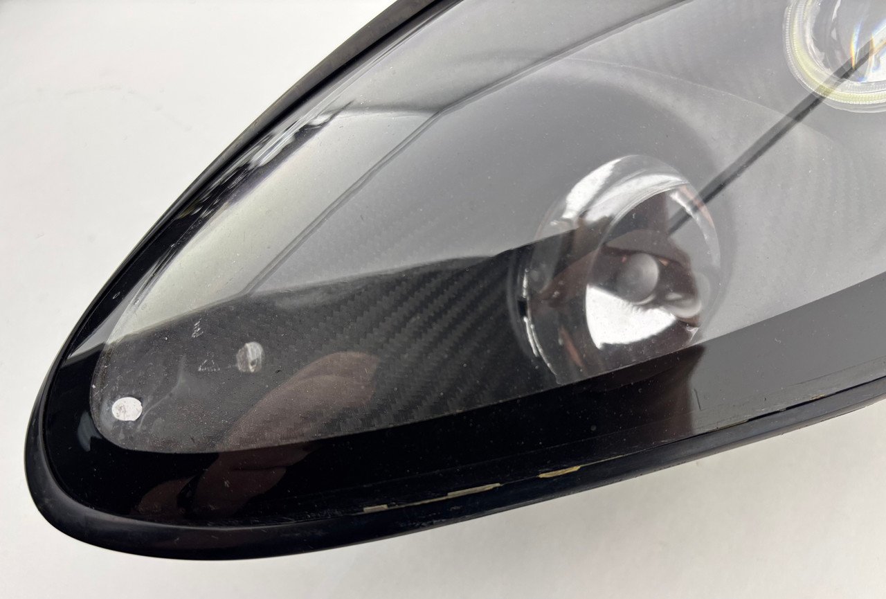 2005-2006 Lotus Elise Exige Modified Headlights w/ Projectors / LED Halo DRL / Carbon Fiber Housing / LEL02 - Image 3