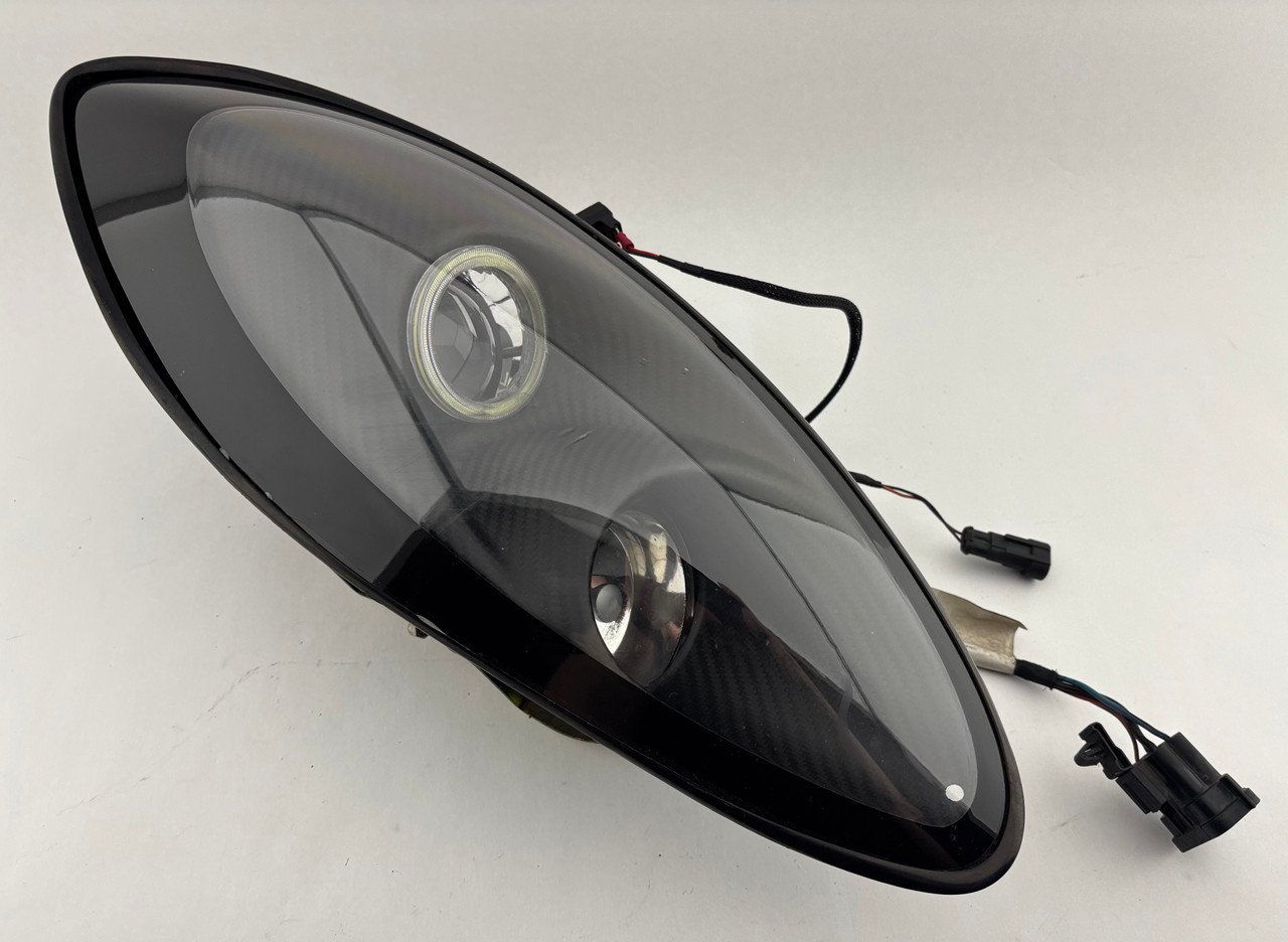 2005-2006 Lotus Elise Exige Modified Headlights w/ Projectors / LED Halo DRL / Carbon Fiber Housing / LEL02 - Image 13