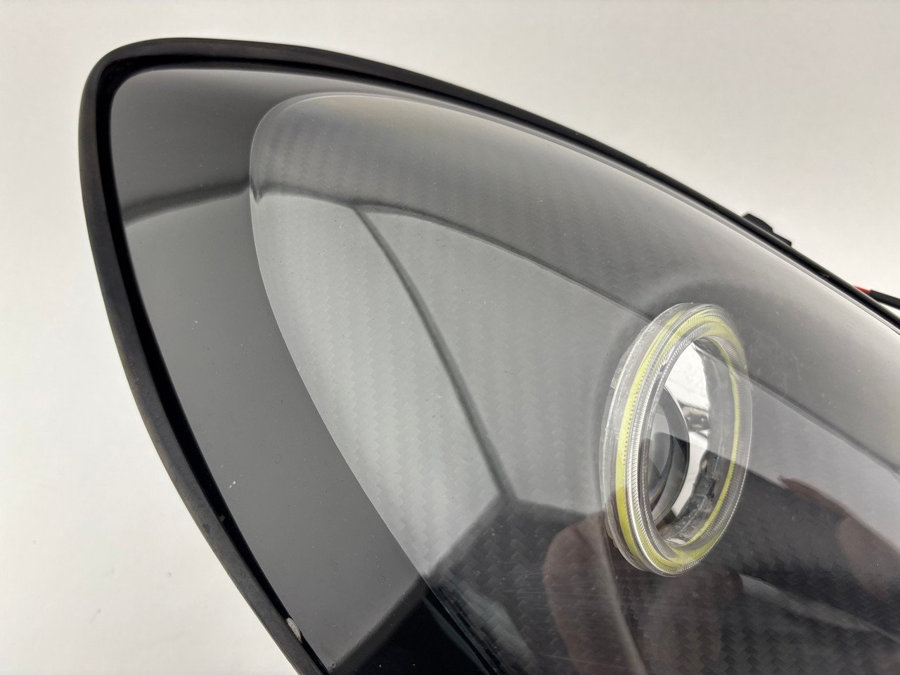 2005-2006 Lotus Elise Exige Modified Headlights w/ Projectors / LED Halo DRL / Carbon Fiber Housing / LEL02 - Image 14