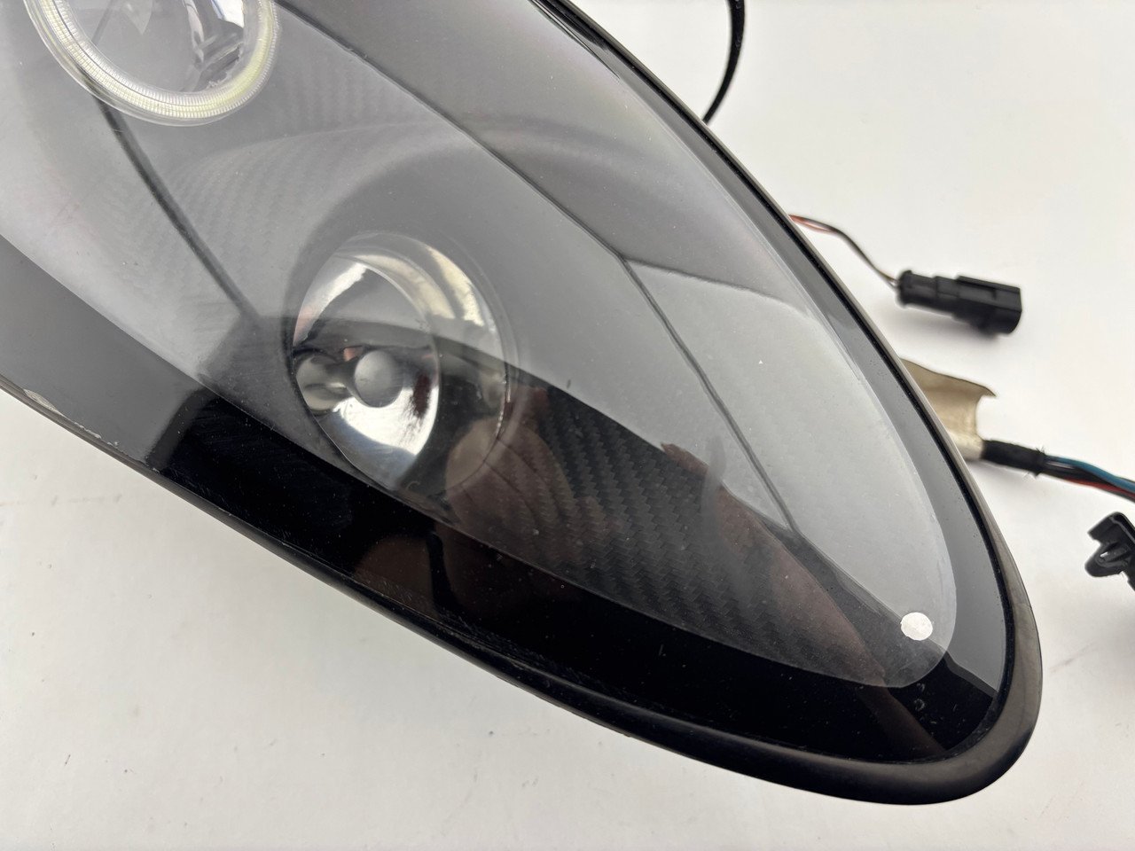 2005-2006 Lotus Elise Exige Modified Headlights w/ Projectors / LED Halo DRL / Carbon Fiber Housing / LEL02 - Image 15