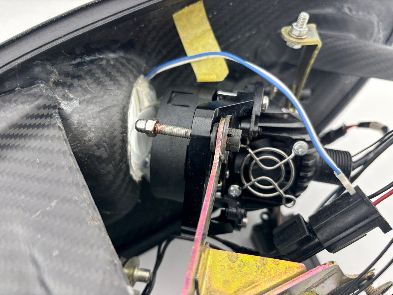 2005-2006 Lotus Elise Exige Modified Headlights w/ Projectors / LED Halo DRL / Carbon Fiber Housing / LEL02 - Image 17