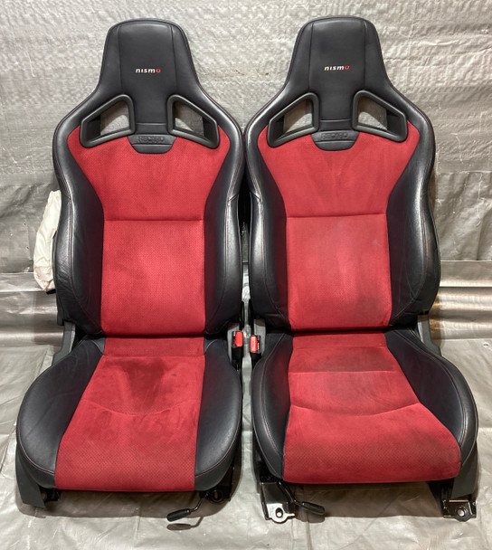 2015-2020 Nissan 370Z NISMO OEM Recaro Seats / Pair *DAMAGED* / 7Z023