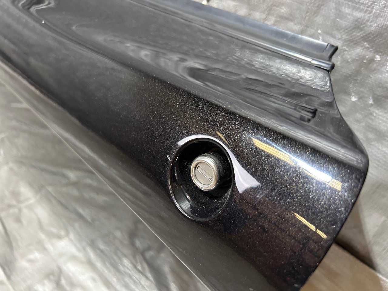 2005-2011 Lotus Elise Driver Side Door Shell w/ Inner Support Brace / Hinge / Starlight Black Metallic LEL01 - Image 3
