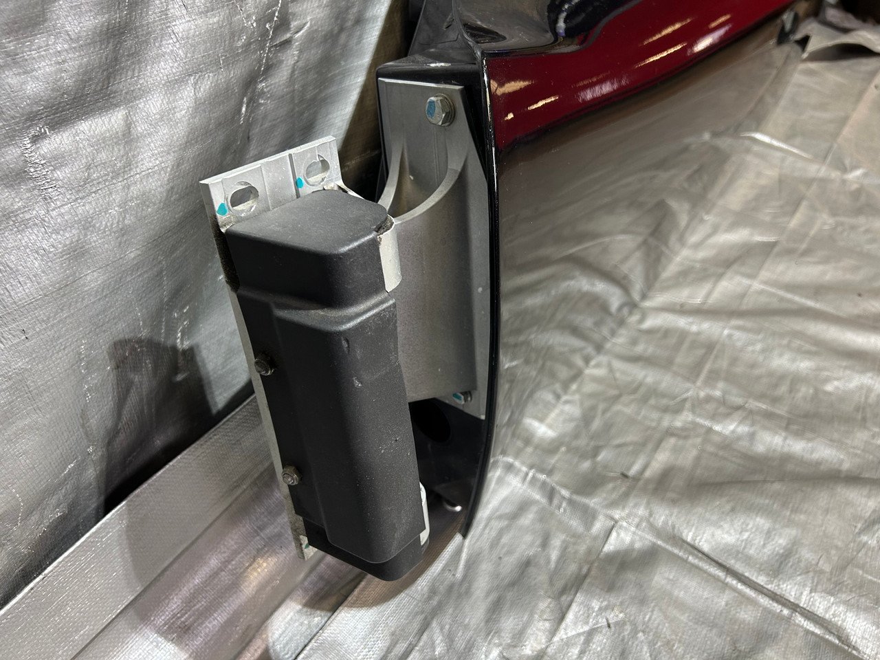 2005-2011 Lotus Elise Driver Side Door Shell w/ Inner Support Brace / Hinge / Starlight Black Metallic LEL01 - Image 6