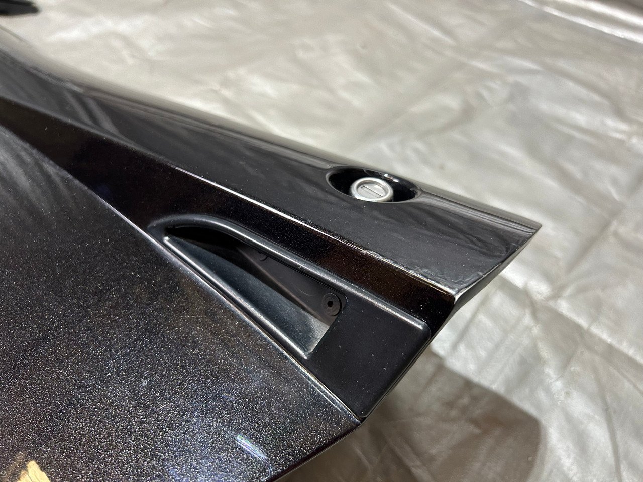 2005-2011 Lotus Elise Driver Side Door Shell w/ Inner Support Brace / Hinge / Starlight Black Metallic LEL01 - Image 15