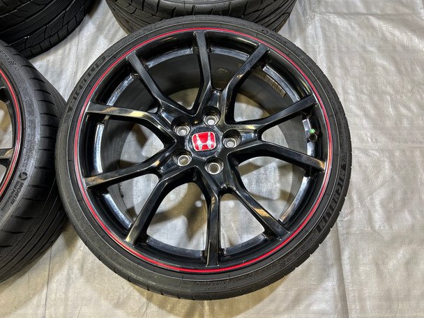 *DAMAGED* 2017-2021 Honda Civic Type R FK8 OEM 20" Wheels Rims w/ Tires / TR107 - Image 2