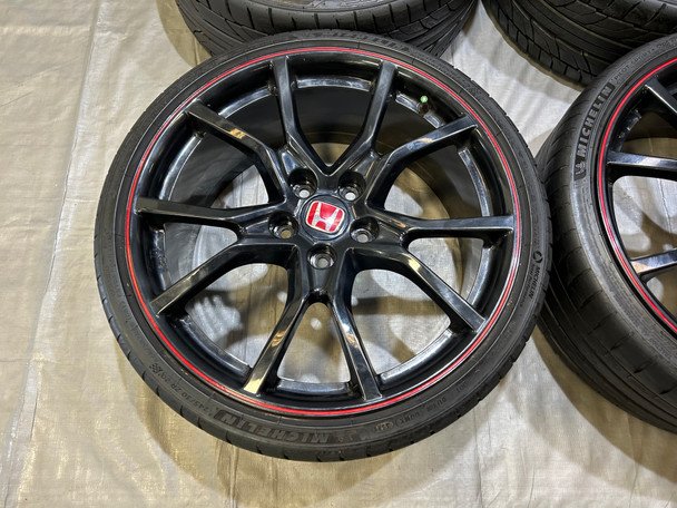 *DAMAGED* 2017-2021 Honda Civic Type R FK8 OEM 20" Wheels Rims w/ Tires / TR107 - Image 3
