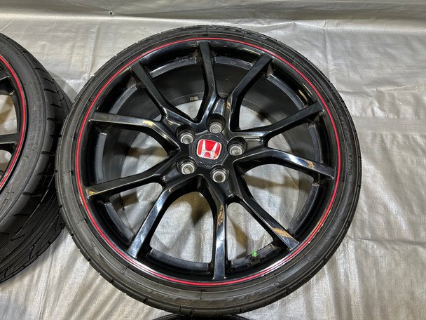 *DAMAGED* 2017-2021 Honda Civic Type R FK8 OEM 20" Wheels Rims w/ Tires / TR107 - Image 5