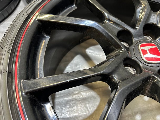 *DAMAGED* 2017-2021 Honda Civic Type R FK8 OEM 20" Wheels Rims w/ Tires / TR107 - Image 14