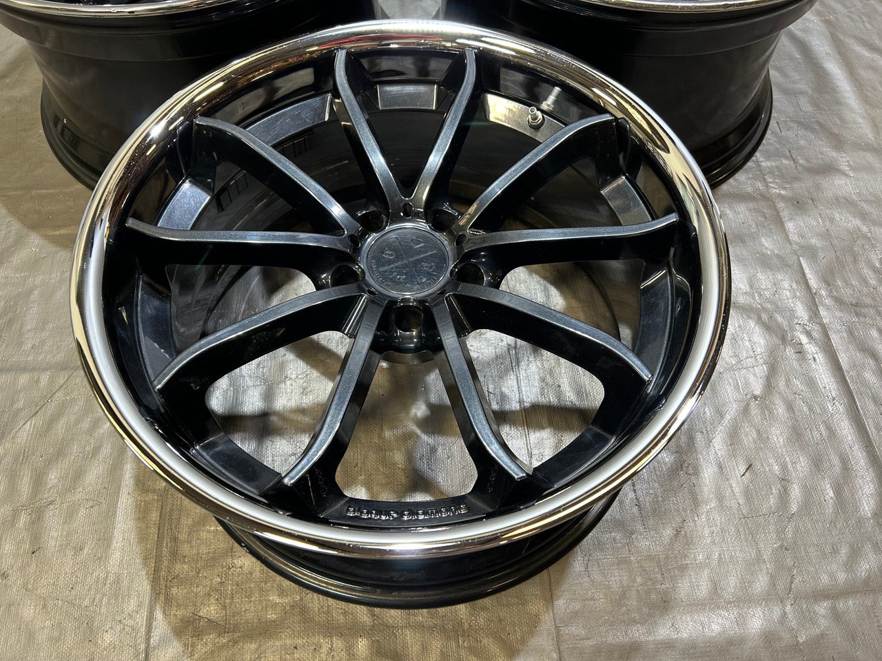 Set of 3 20" Blaque Diamond BD23 Wheels Rims / USED / F8M02 - Image 2