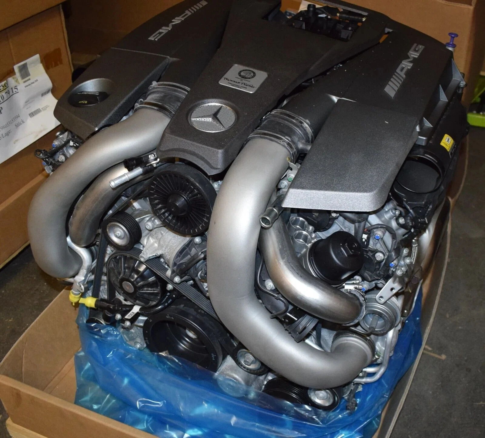 Mercedes M157 157.985 Complete Engine 5.5L S63 4 Matic w222 w217 a1570102600 61km